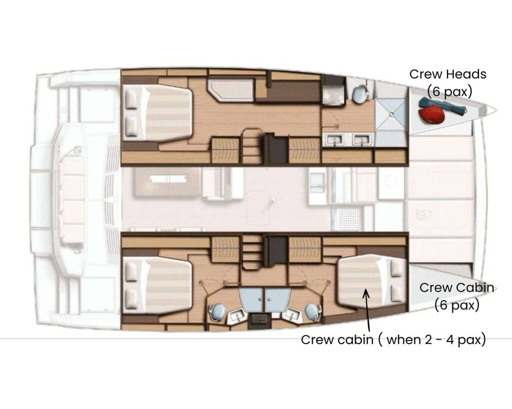 Catamaran de luxe avec équipage, My Marina
