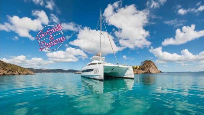 Catamaran de luxe avec équipage COCKTAILS & DREAMS