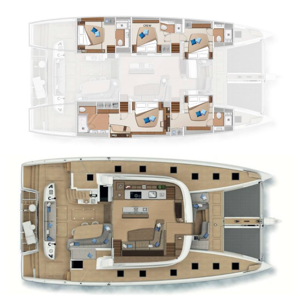 Luxury Crewed Catamaran, AURORA