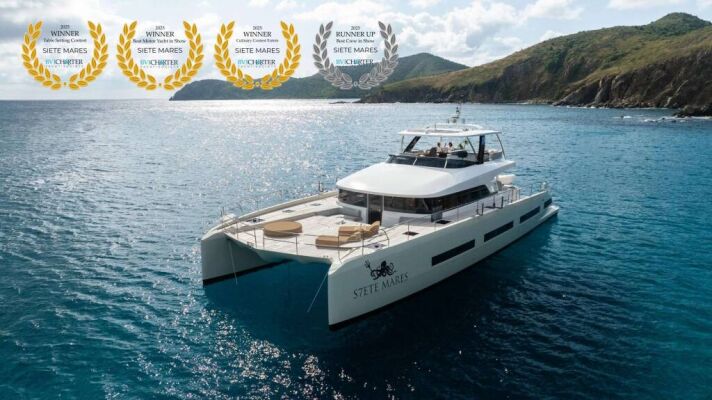 Catamaran de luxe avec équipage SIETE MARES