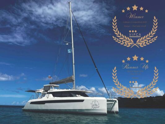 Catamarán de lujo con tripulación KISMET