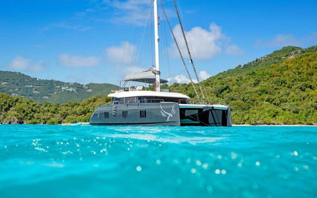 Catamaran de luxe avec équipage GYRFALCON