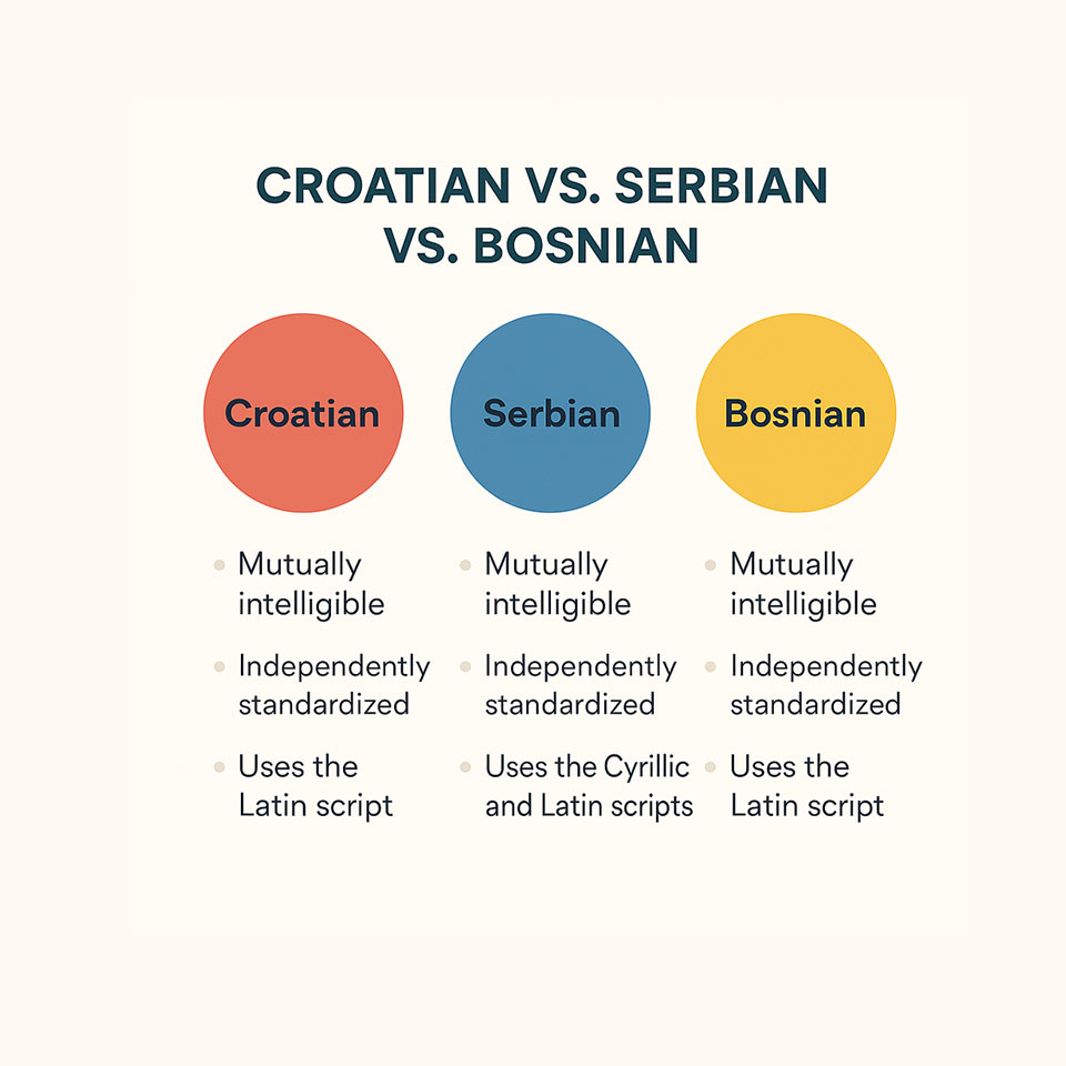 Welche Sprache wird in Kroatien gesprochen? 3 Croatian vs. Serbian: what’s the difference?